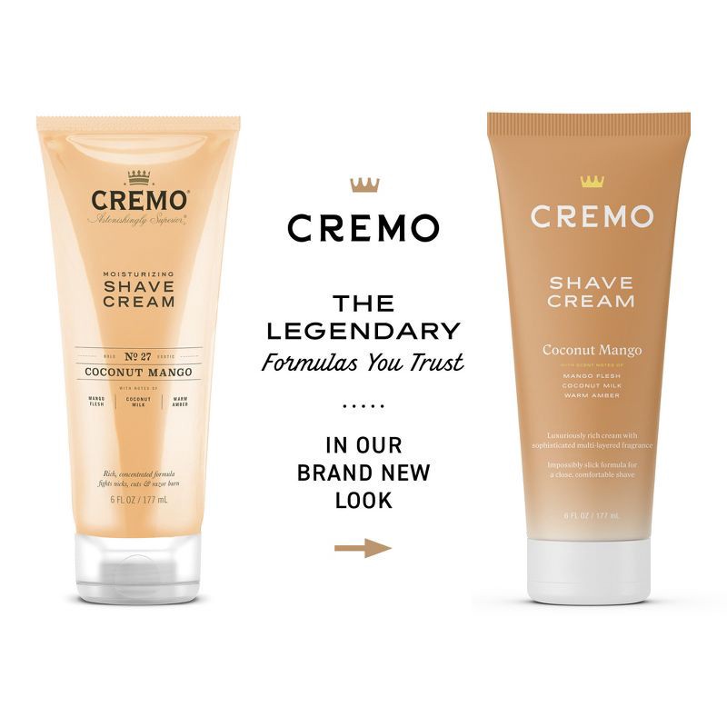 slide 3 of 7, Cremo Coconut Mango Shave Cream - 6 fl oz, 6 fl oz