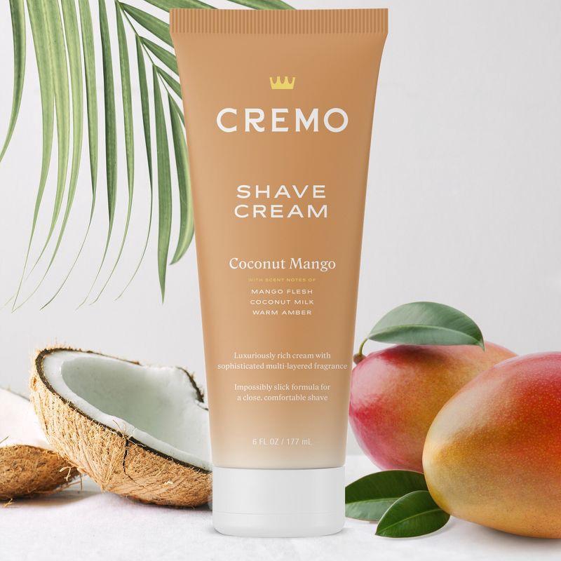 slide 8 of 11, Cremo Coconut Mango Shave Cream - 6 fl oz, 6 fl oz