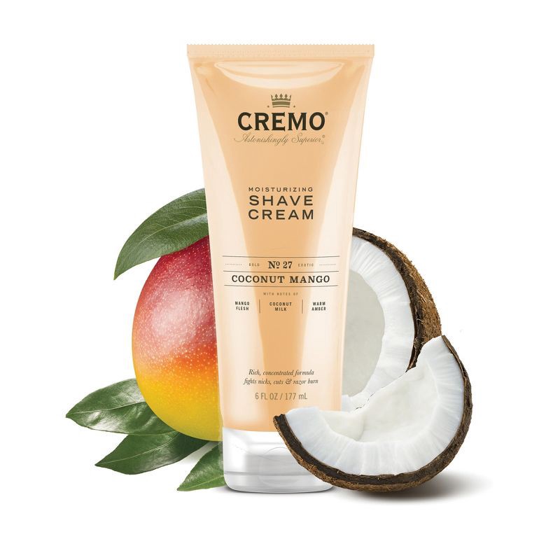 slide 1 of 7, Cremo Coconut Mango Shave Cream - 6 fl oz, 6 fl oz