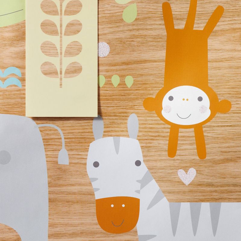 slide 3 of 3, Xlarge Animals on Woodgrain Baby Shower Gift Bag - Spritz™, 1 ct