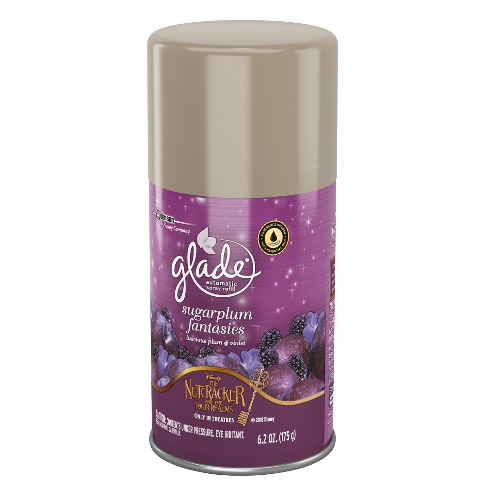 slide 2 of 4, Glade Disney Sugarplum Fantasies Automatic Spray Air Freshener Refill, 6.2 oz