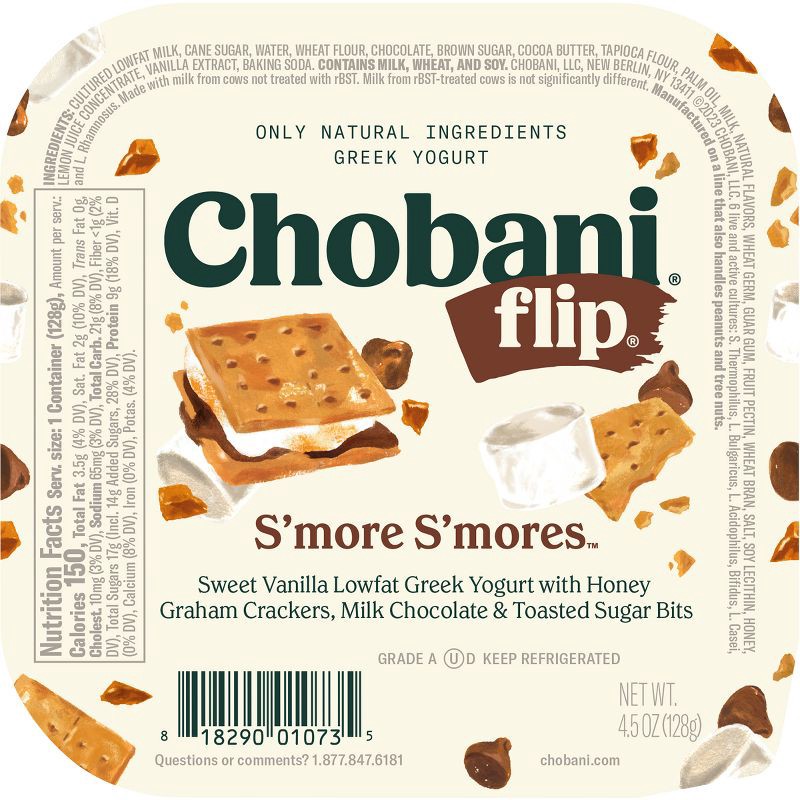 slide 2 of 7, Chobani Flip Low-Fat Chocolate S'more S'mores Greek Yogurt - 4.5oz, 4.5 oz