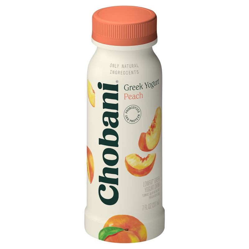 slide 1 of 5, Chobani Peach Greek Yogurt Drink - 7 fl oz, 7 fl oz