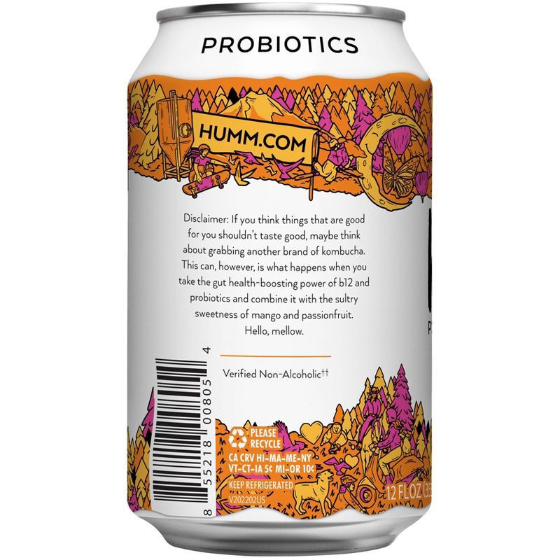 slide 3 of 4, Humm Kombucha Humm Mango Passionfruit Probiotic Kombucha - 12 fl oz, 12 fl oz