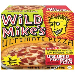 Wild Mike's Personal 2pk Pepperoni Pizza