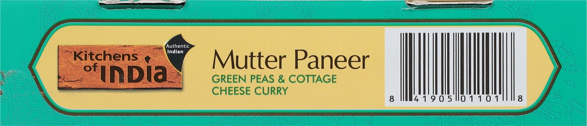 slide 7 of 13, Kitchens of India Green Peas & Cottage Cheese Curry Mild Mutter Panner 10 oz, 10 oz