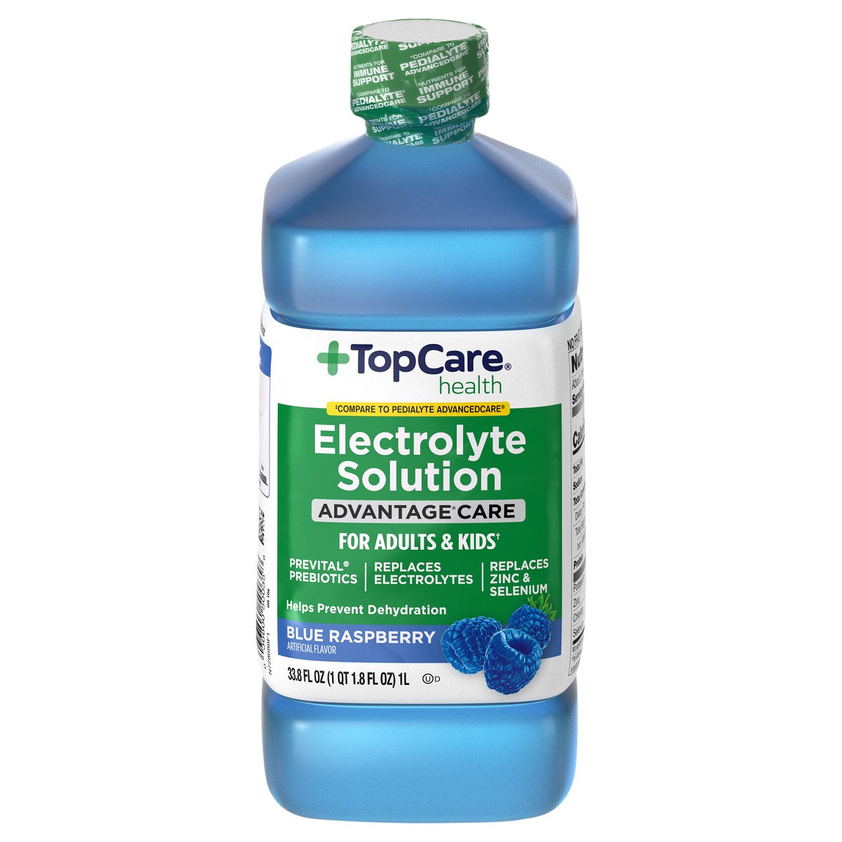 slide 8 of 14, TopCare Health Advantage Care Blue Raspberry Electrolyte Solution 33.8 fl oz, 33.8 fl oz