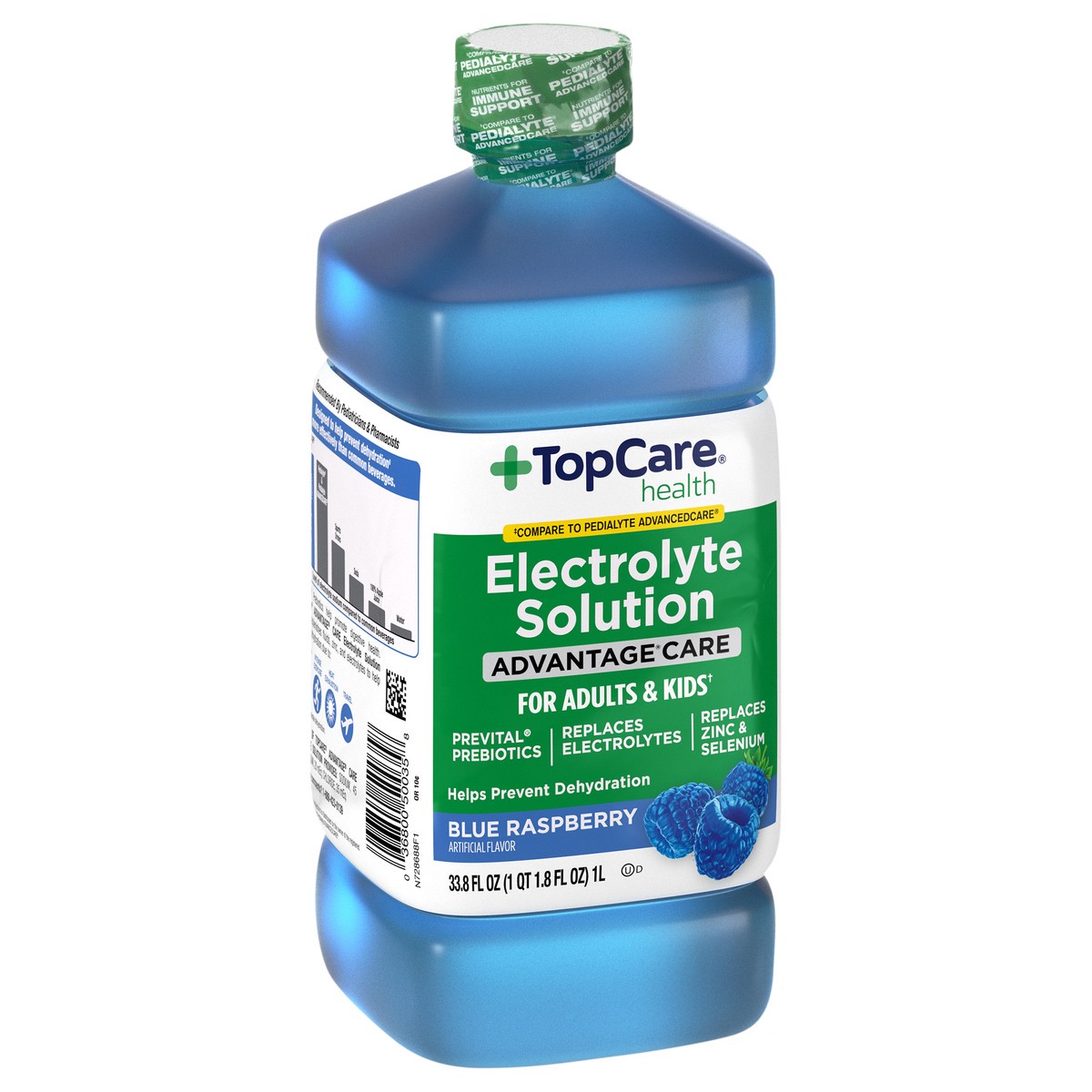 slide 9 of 14, TopCare Health Advantage Care Blue Raspberry Electrolyte Solution 33.8 fl oz, 33.8 fl oz
