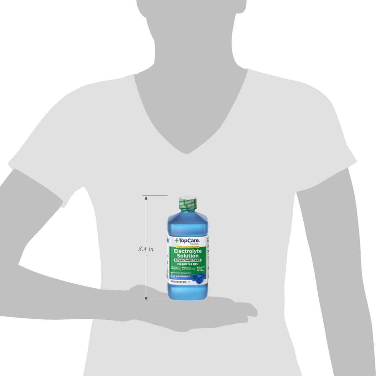 slide 14 of 14, TopCare Health Advantage Care Blue Raspberry Electrolyte Solution 33.8 fl oz, 33.8 fl oz