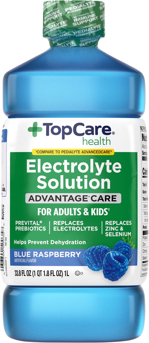 slide 12 of 14, TopCare Health Advantage Care Blue Raspberry Electrolyte Solution 33.8 fl oz, 33.8 fl oz