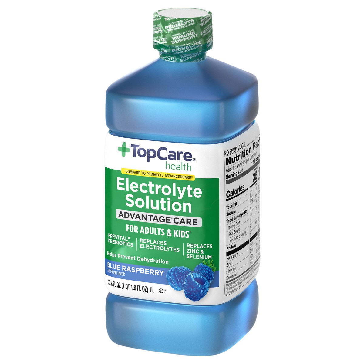 slide 13 of 14, TopCare Health Advantage Care Blue Raspberry Electrolyte Solution 33.8 fl oz, 33.8 fl oz