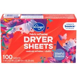 Kroger Fabric Softening Blissful Dreams Scent Dryer Sheets