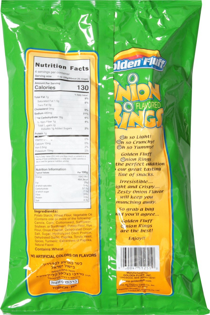 slide 6 of 9, Golden Fluff Onion Rings, 4 oz