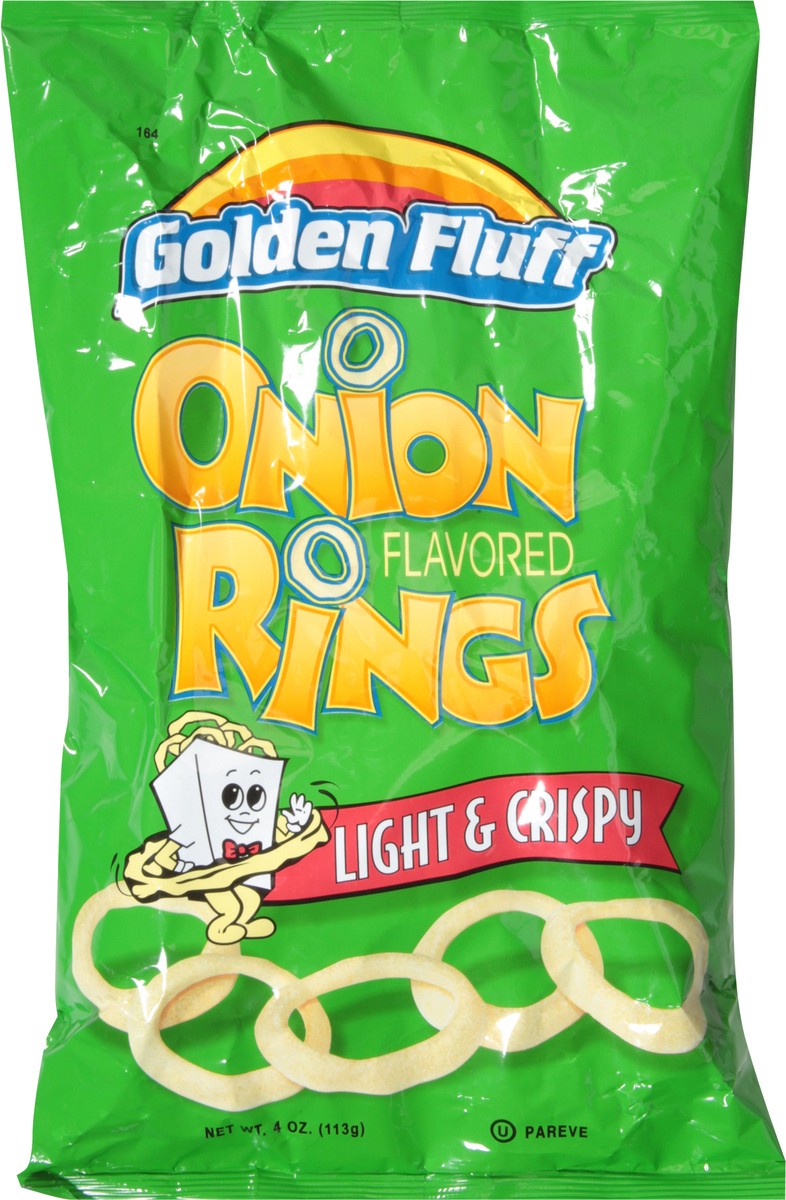 slide 2 of 9, Golden Fluff Onion Rings, 4 oz