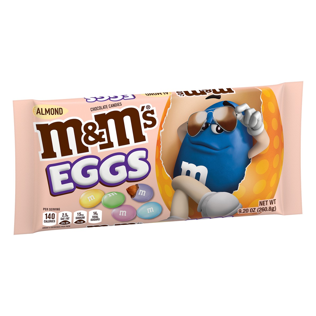 slide 5 of 7, M&M's M&#38;M&#39;s Almond Easter Eggs Candies, 9.2 oz