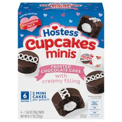 Hostess Chocolate Snack Cakes, 6 Pouches, 8.17 oz Box