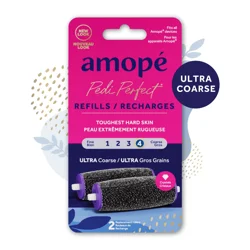 Amope Pedi Perfect Electronic Foot File Refills - Ultra Coarse, Removes Hard and Dead Skin - 2 Count