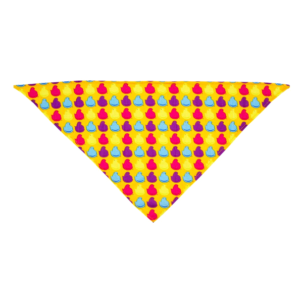 slide 1 of 1, Peeps Chick Print Bandana For Dogs, Large, LG