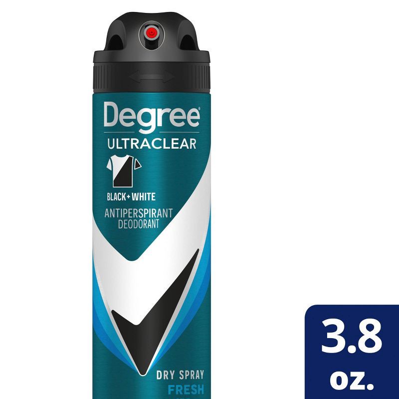 slide 1 of 11, Degree Men's Ultraclear Black + White Fresh 72-Hour Antiperspirant & Deodorant Dry Spray - 3.8oz, 3.8 oz