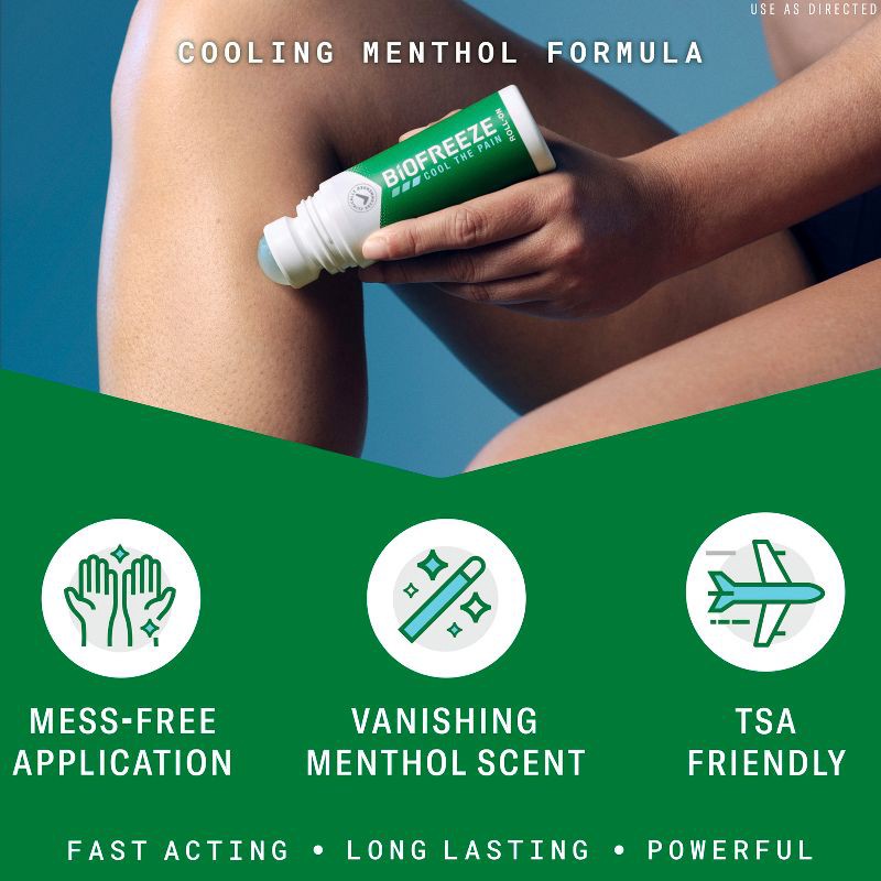 slide 3 of 9, Biofreeze Pain Relieving Roll-On - 2.5 fl oz, 2.5 fl oz