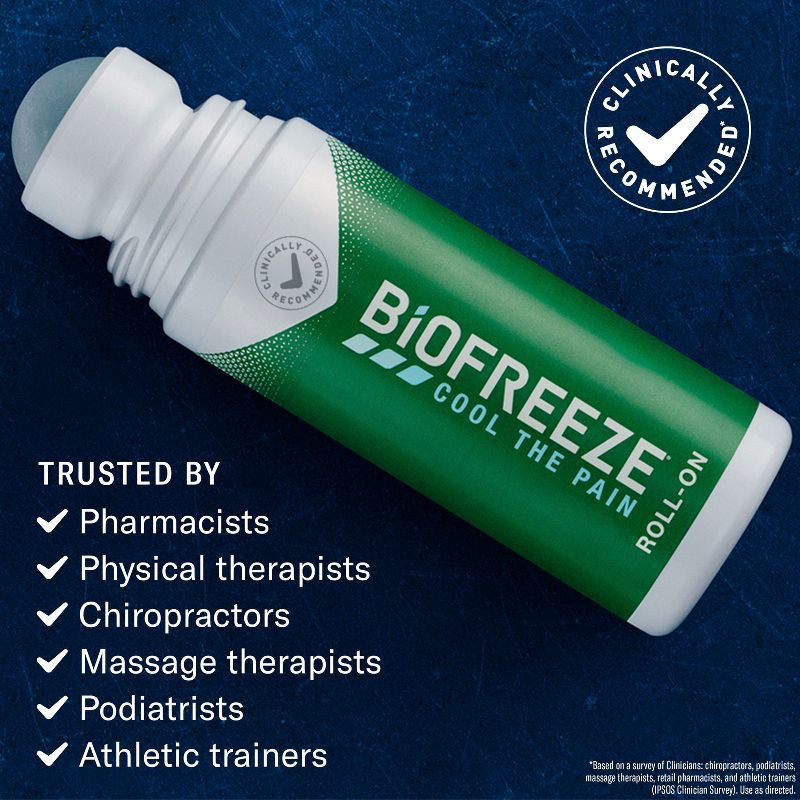 slide 4 of 9, Biofreeze Pain Relieving Roll-On - 2.5 fl oz, 2.5 fl oz