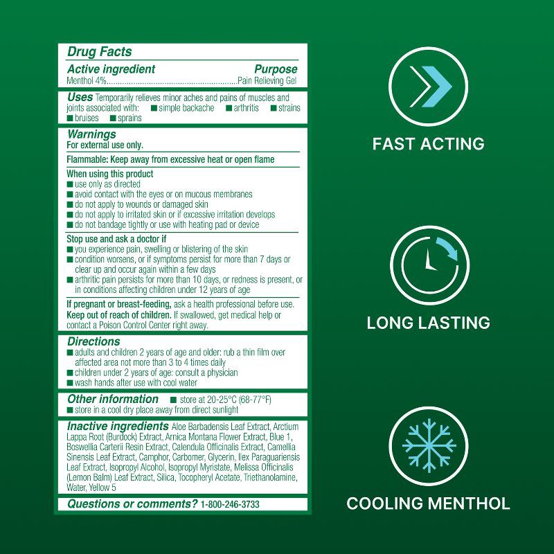 slide 4 of 6, Biofreeze Pain Relieving Gel - 3 fl oz, 3 fl oz