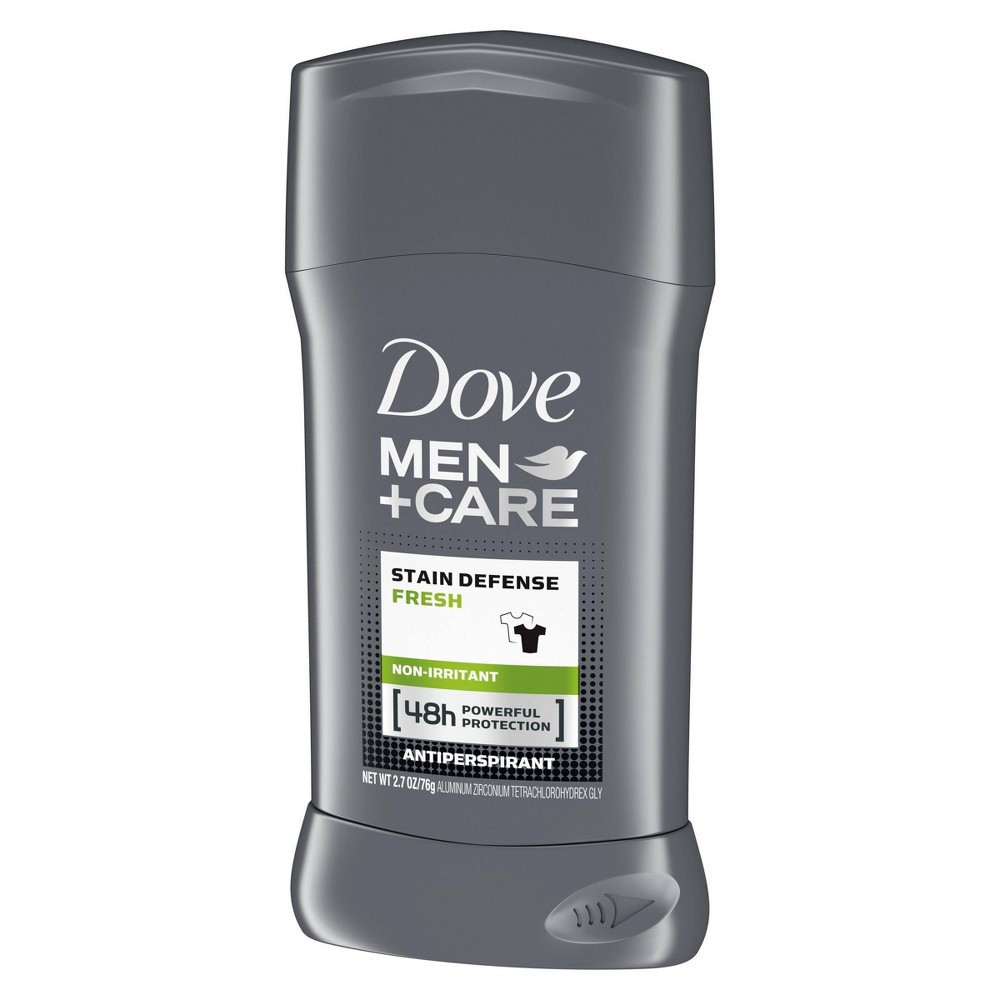 slide 4 of 6, Dove Men+Care Stain Defense Fresh 48-Hour Antiperspirant & Deodorant Stick - 2.7oz, 2.7 oz