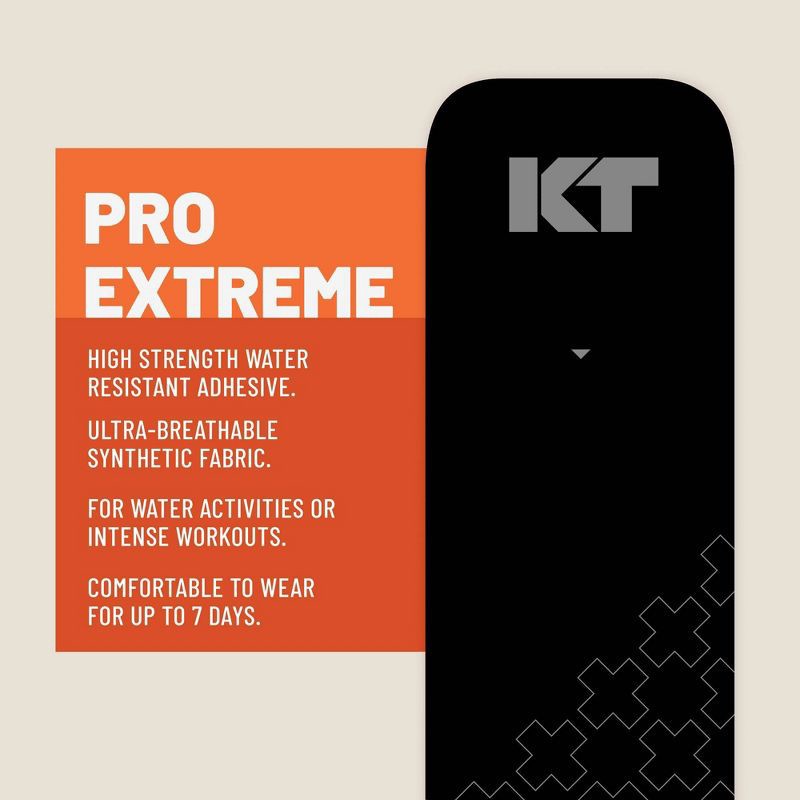 slide 4 of 7, KT TAPE PRO Extreme 20 Pre-Cut Strips: Arthritis, Muscle & Joint Support, 1 ct