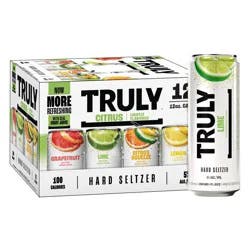 Truly Spiked & Sparkling Truly Hard Seltzer Citrus Mix Pack - 12pk/12 fl oz Slim Cans