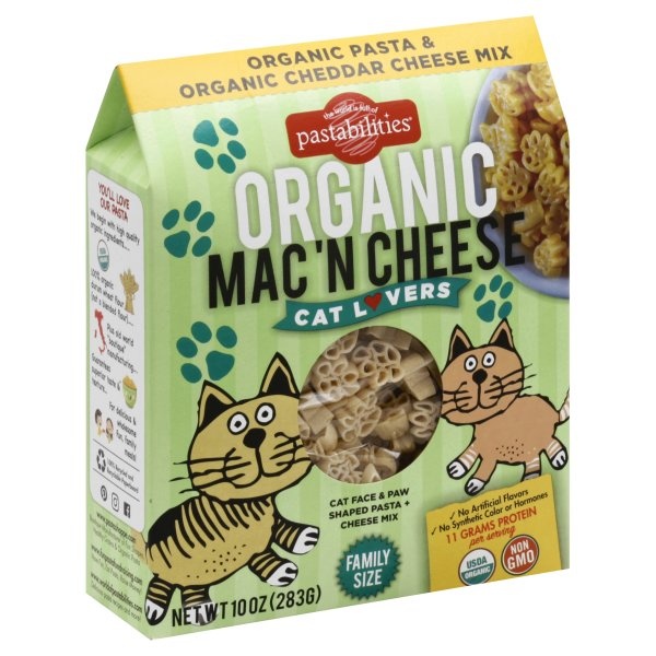 slide 1 of 1, Pastabilities Organic Cat Lovers Macn Cheese, 10 oz