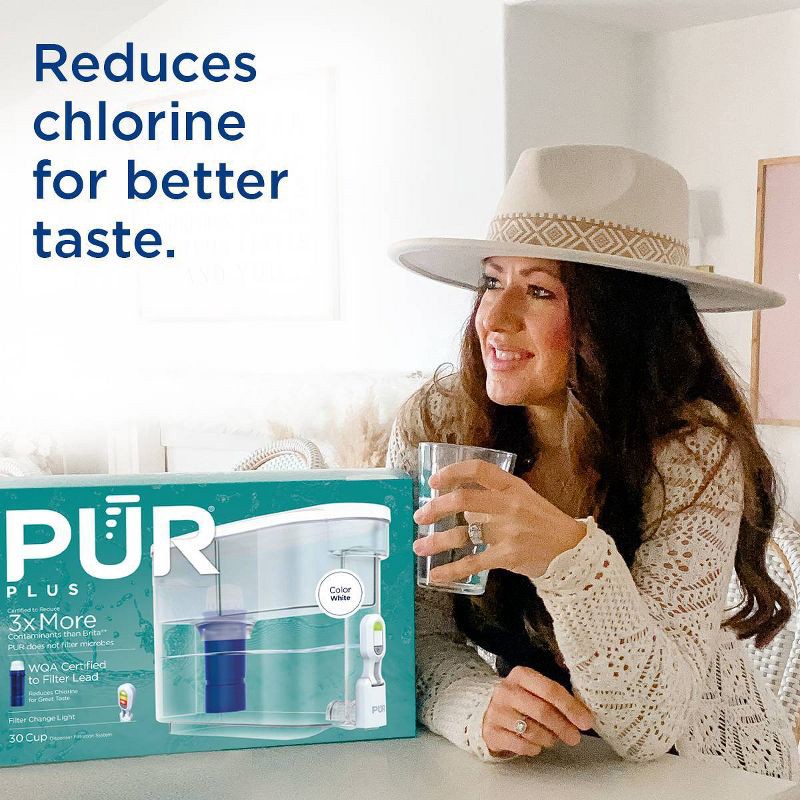 slide 3 of 8, PUR PLUS Lead Reducing Water Pitcher & Dispenser Replacement Filter 1-Pack: PUR Filtration, NSF & WQA Certified, PPF951K1, 1 ct