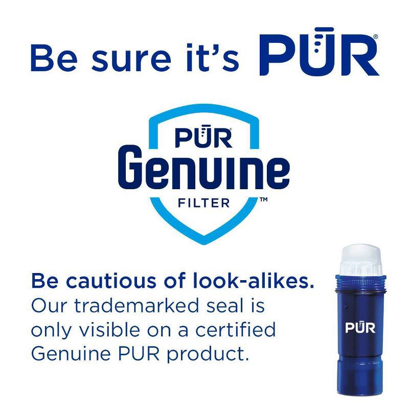 slide 6 of 8, PUR PLUS Lead Reducing Water Pitcher & Dispenser Replacement Filter 1-Pack: PUR Filtration, NSF & WQA Certified, PPF951K1, 1 ct