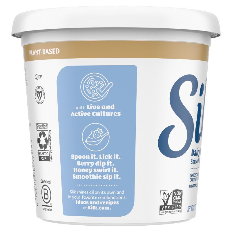 slide 12 of 12, Silk Vanilla Soy Milk Yogurt Alternative - 24oz, 24 oz