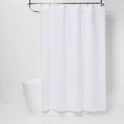 Woven Stripe Shower Curtain White - Threshold™