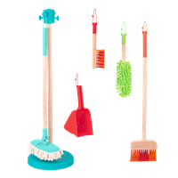 slide 3 of 9, B. Toys Wooden Cleaning Set, 1 ct