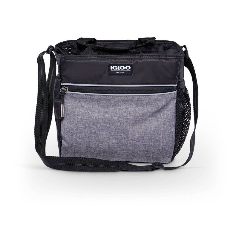 slide 4 of 14, Igloo 9 Can Balance Mini City Cooler Lunch Tote- Gray/Black, 9 ct