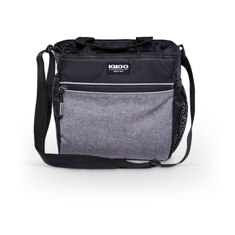 slide 12 of 14, Igloo 9 Can Balance Mini City Cooler Lunch Tote- Gray/Black, 9 ct