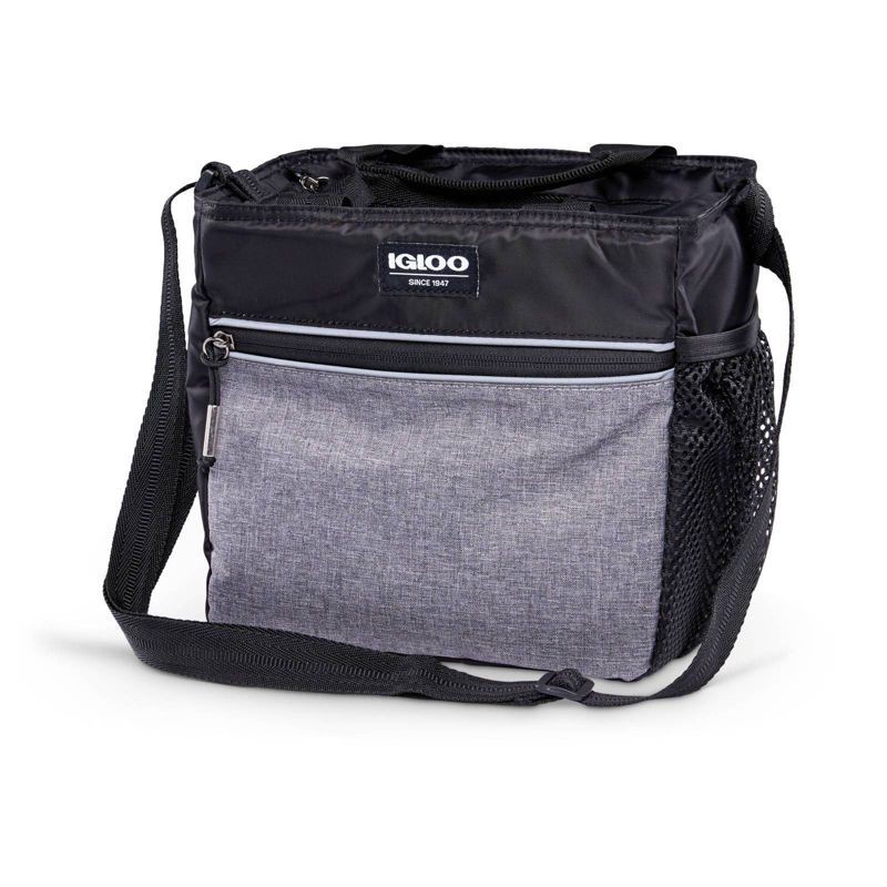 slide 14 of 14, Igloo 9 Can Balance Mini City Cooler Lunch Tote- Gray/Black, 9 ct