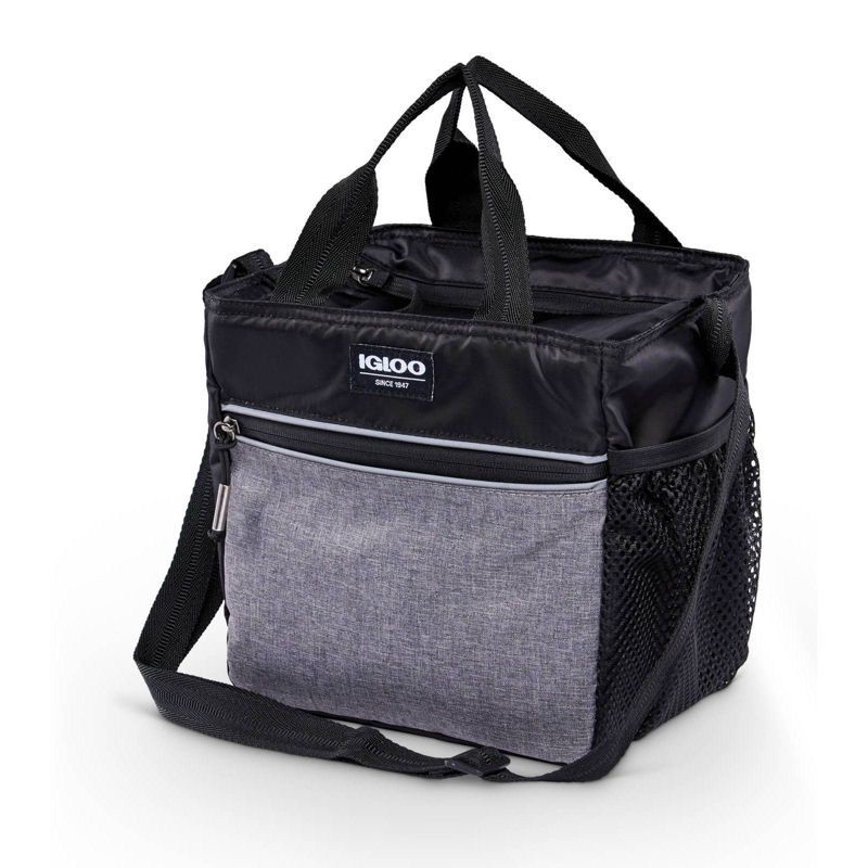 slide 11 of 14, Igloo 9 Can Balance Mini City Cooler Lunch Tote- Gray/Black, 9 ct