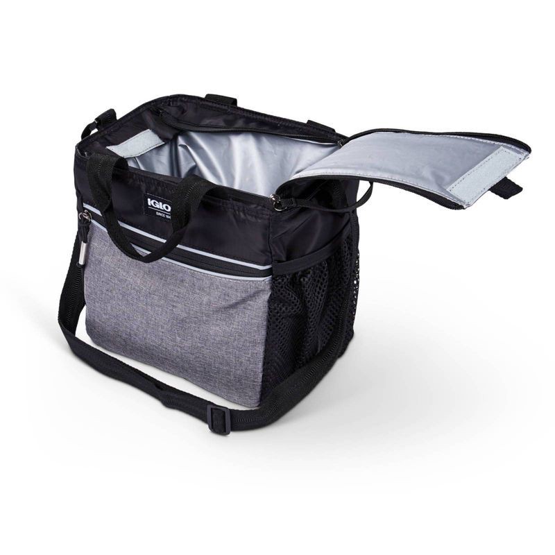 slide 6 of 14, Igloo 9 Can Balance Mini City Cooler Lunch Tote- Gray/Black, 9 ct