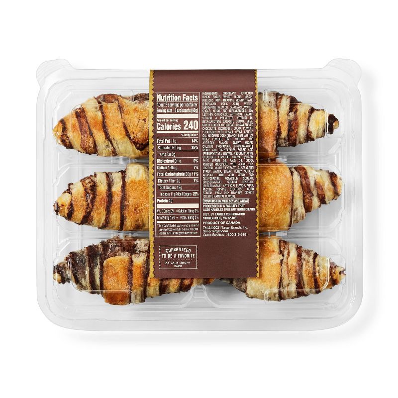 slide 3 of 3, Chocolate Petite Croissants - 4.5oz/6ct - Favorite Day™, 6 ct; 4.5 oz