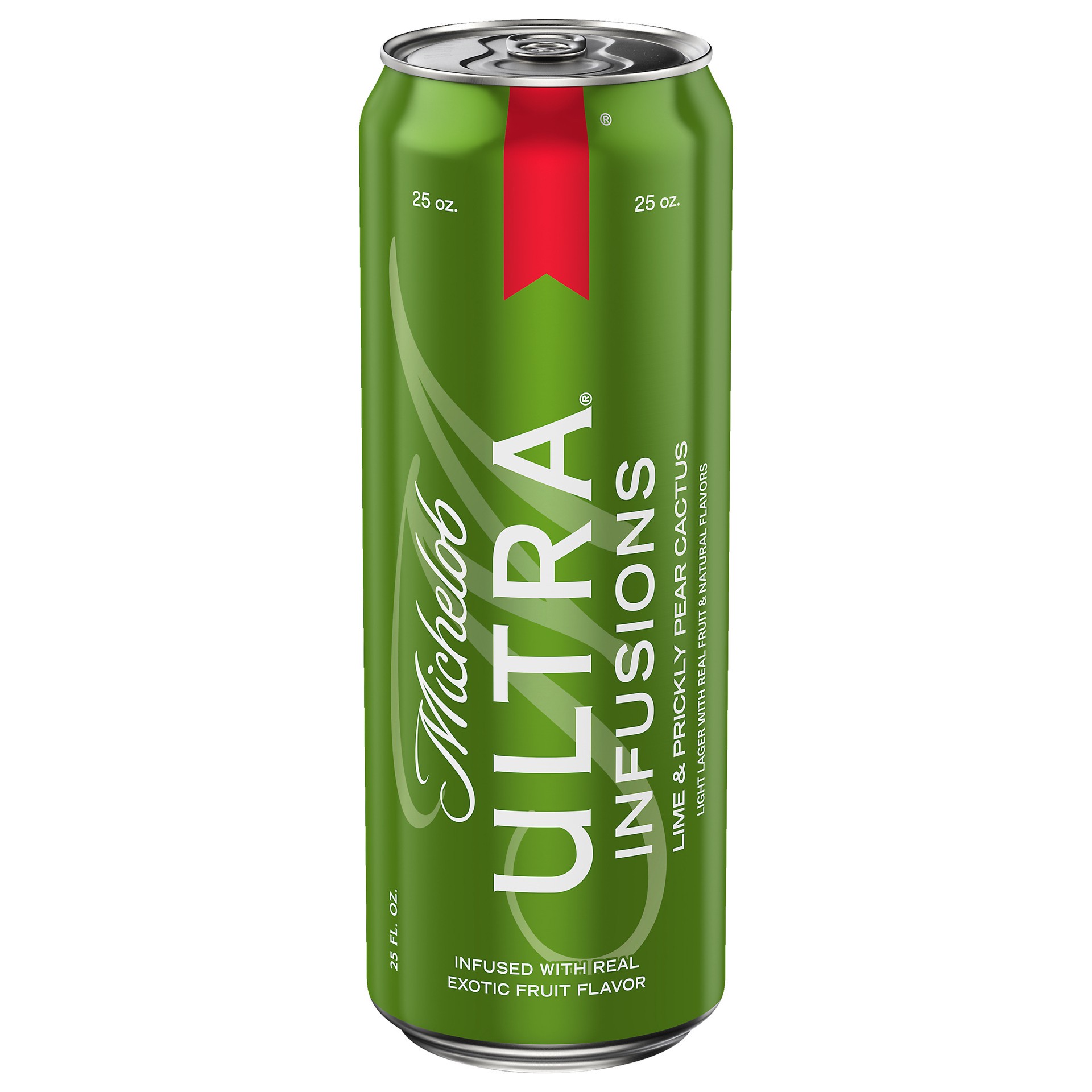 slide 3 of 3, Michelob Ultra Infusions Light Lager Lime & Prickly Pear Cactus Beer 25 oz, 25 oz