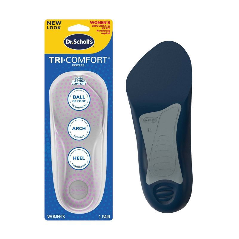 slide 1 of 10, Dr. Scholl's Comfort Tri-Comfort Insoles for Women - Size (6-10), 1 ct