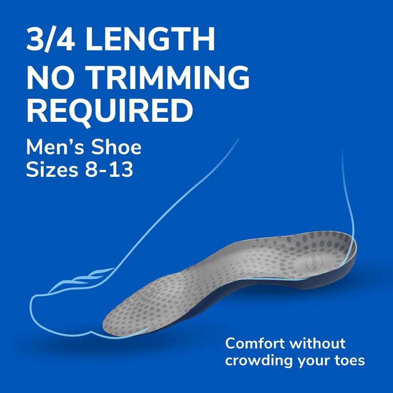 slide 8 of 10, Dr. Scholl's Comfort Tri-Comfort Insoles for Men - Size (8-12), 1 ct