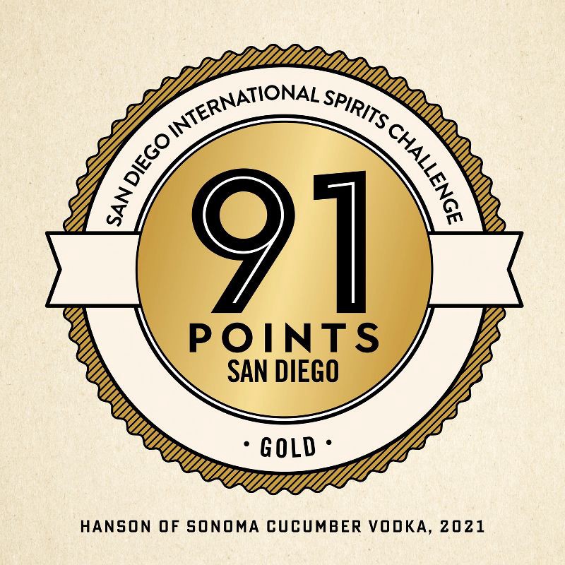 slide 8 of 8, Hanson of Sonoma Organic Cucumber Vodka - 750ml Bottle, 750 ml