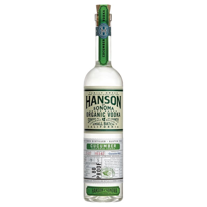 slide 1 of 8, Hanson of Sonoma Organic Cucumber Vodka - 750ml Bottle, 750 ml