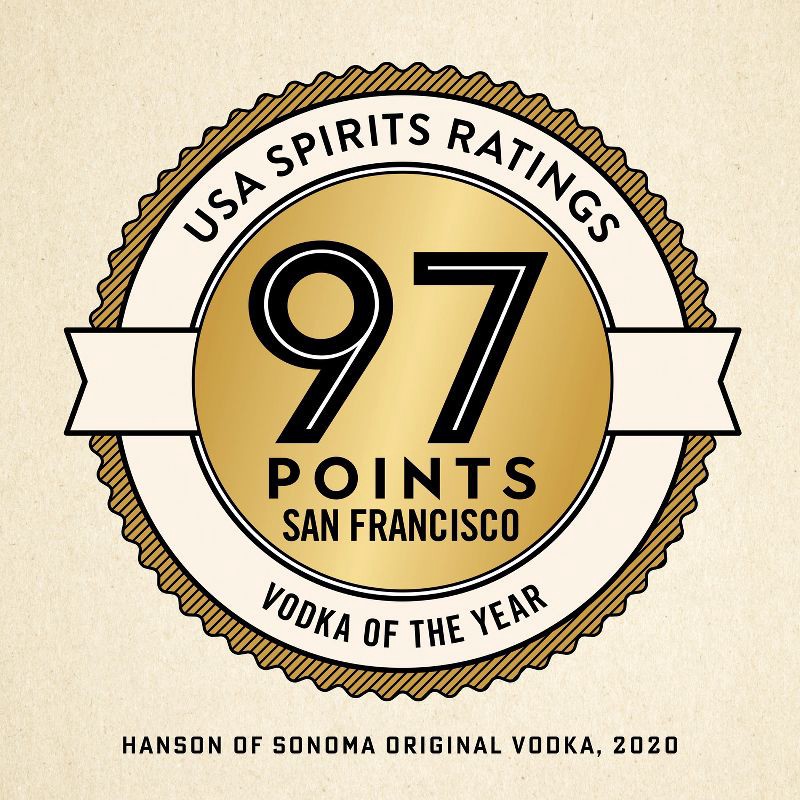 slide 3 of 8, Hanson of Sonoma Organic Original Vodka - 750ml Bottle, 750 ml