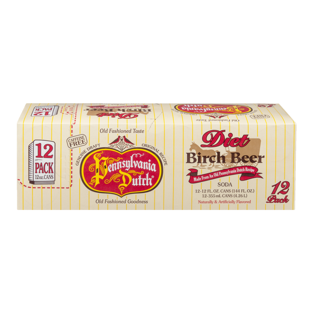 slide 1 of 1, Pennsylvania Dutch Diet Birch Root Beer - 12 ct, 12 ct