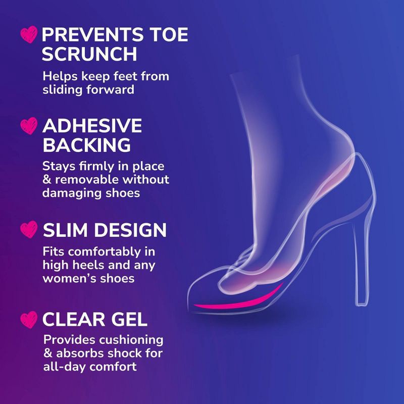 slide 7 of 10, Dr. Scholl's Love Your Heels & Wedges Ball of Foot Cushions - Women's Shoe Size 6-10 - 1 Pair, 1 ct