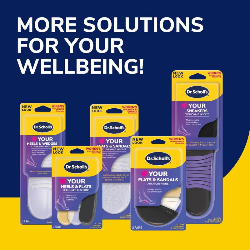 slide 10 of 10, Dr. Scholl's Love Your Heels & Wedges Ball of Foot Cushions - Women's Shoe Size 6-10 - 1 Pair, 1 ct